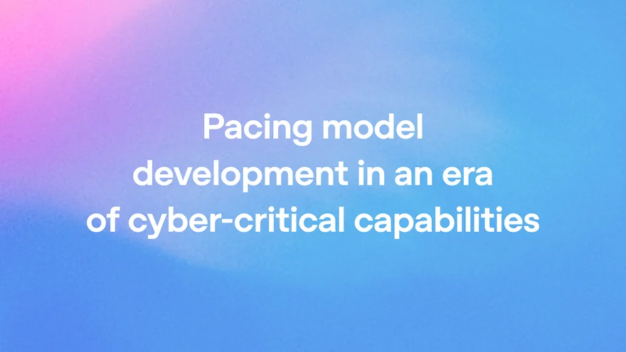 Beeld van OpenAI bij de aankondiging van het gematigde ontwikkeltempo / OpenAI's image for the moderated development pace announcement